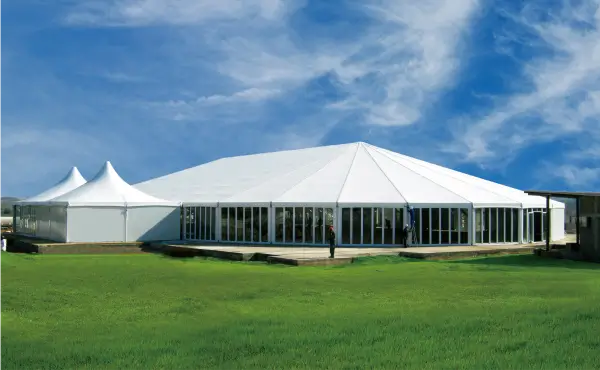Mixed Party Clear Span Tents 7
