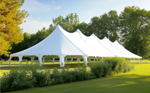 Tentes à poteaux en aluminium Shelter 20 × 60