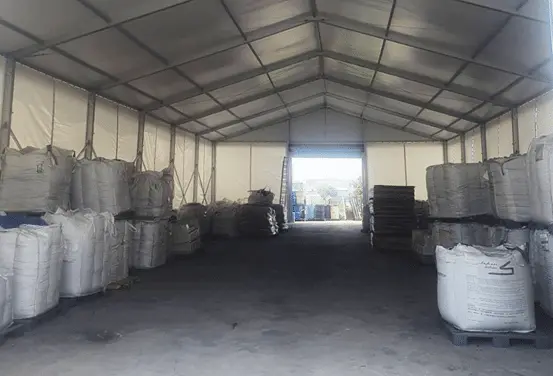 Tentes d'entrepôt de stockage de matériaux industriels de Taiwan